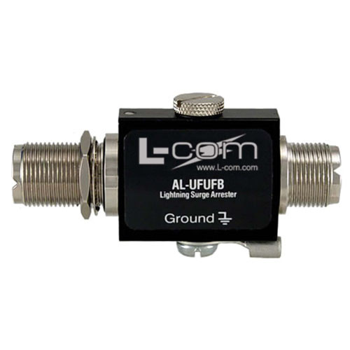 L-Com AL-UFUFB-6 UHF-Female to UHF-Female Bulkhead 0-3 GHz 600V Lightning Protector