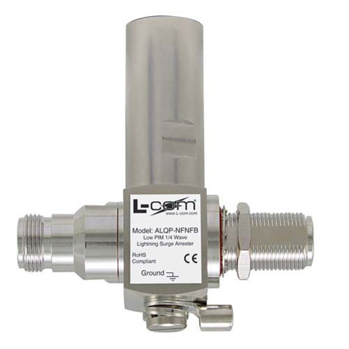 L-Com ALQP-NFNFB Low PIM N-Female to N-Female Bulkhead 1/4 Wave Protector