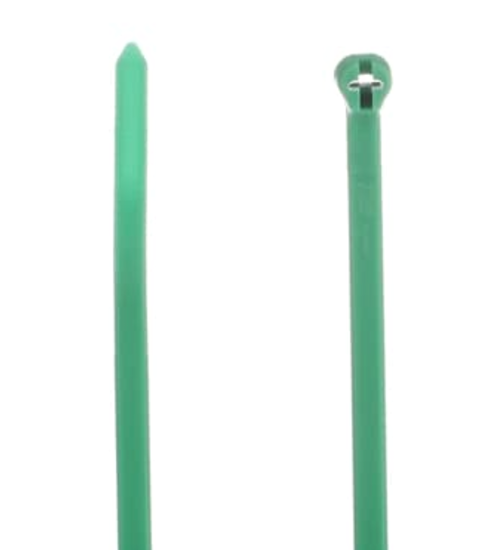 Thomas & Betts TY25M-5 Green Cable Ties, 1000 Pack