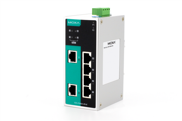 Moxa EDS-P206A-4PoE 6 Port Unmanaged PoE Ethernet Switch