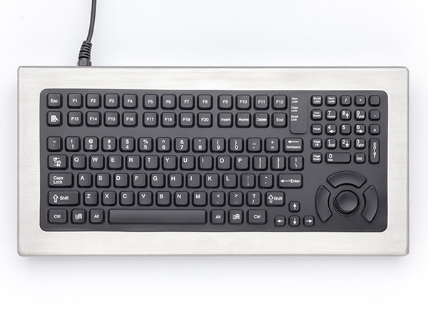 iKey DT-5K-FSR-PS2 Desktop stainless steel keyboard with Integrated Force Sensing Resistor