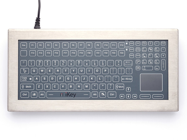 iKey DT-5K-MEM-TP-PS2 Membrane Keyboard with Touchpad