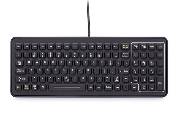 iKey SLK-101-M-PS2 SlimKey Backlit Mobile Industrial Keyboard