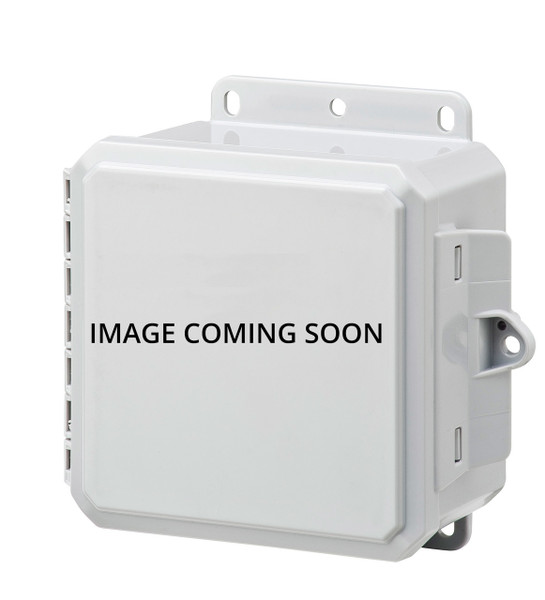 Integra H6064H 6" x 6" x 4" Traditional High Impact Polycarbonate Hinged Enclosure