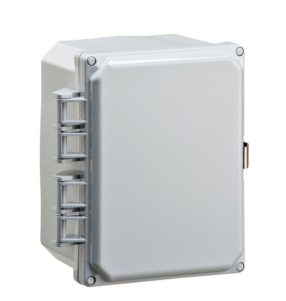 Integra H8064H-6P 8" x 6" x 4" Traditional High Impact Polycarbonate Hinged Enclosure