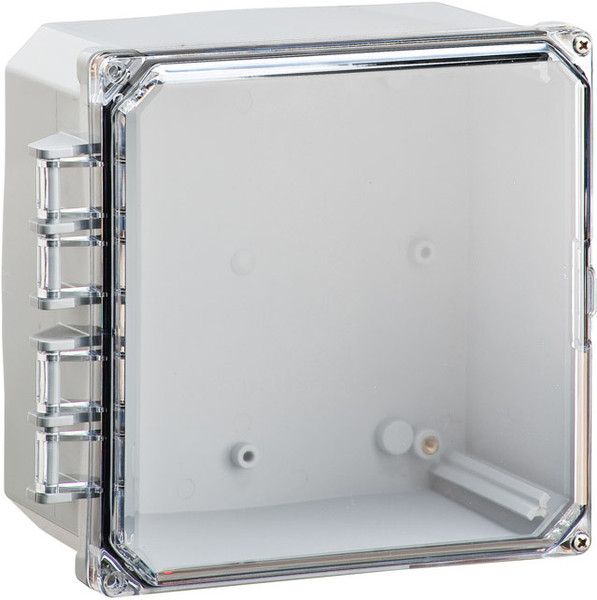Integra H8084HC 8" x 8" x 4" Traditional High Impact Polycarbonate Hinged Enclosure