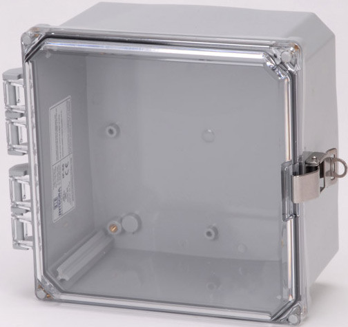 Integra H8084HCLL 8" x 8" x 4" Traditional High Impact Polycarbonate Hinged Enclosure