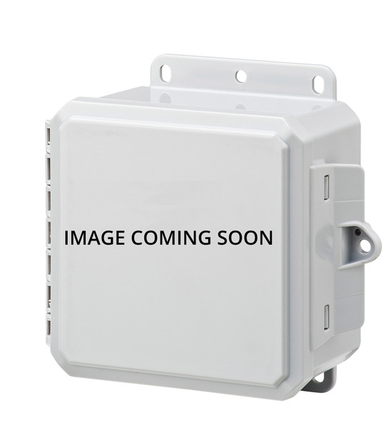 Integra H8084H-6P 8" x 8" x 4" Traditional High Impact Polycarbonate Hinged Enclosure