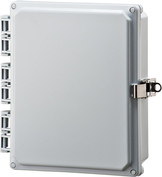 Integra H10082HLL 10" x 8" x 2" Traditional High Impact Polycarbonate Hinged Enclosure