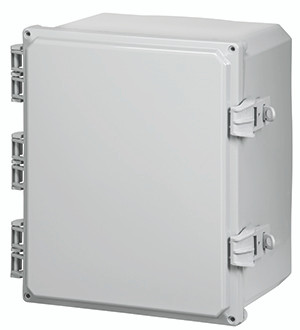 Integra H12104HFNL 12" x 10" x 4" Traditional High Impact Polycarbonate Hinged Enclosure