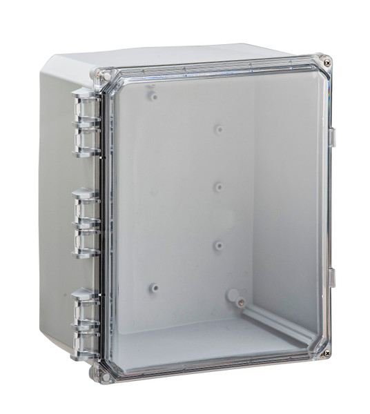 Integra H12106HC 12" x 10" x 6" Traditional High Impact Polycarbonate Hinged Enclosure