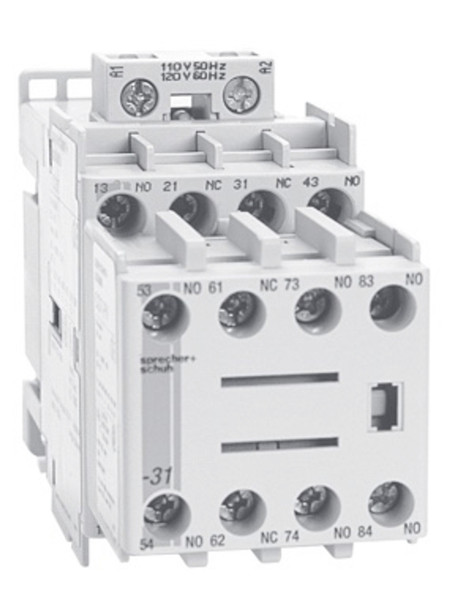 Sprecher & Schuh CS7-53E-220W 8 Pole Industrial Relay
