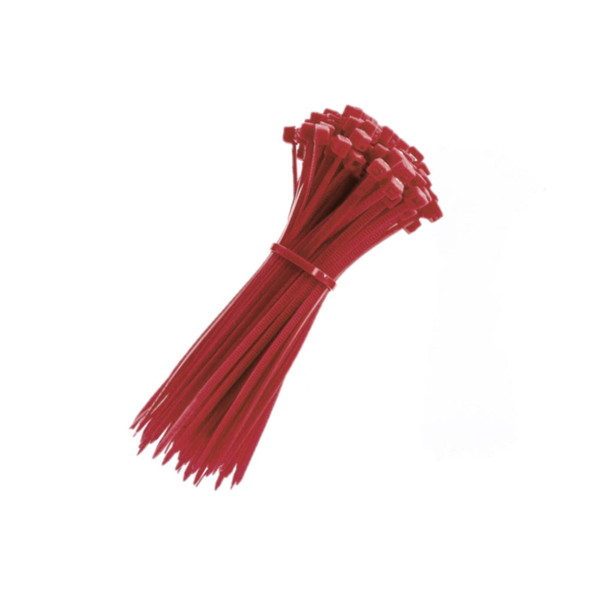 Kable Kontrol CT262CL-RED 11" Red Nylon Cable Ties, 100 Pack