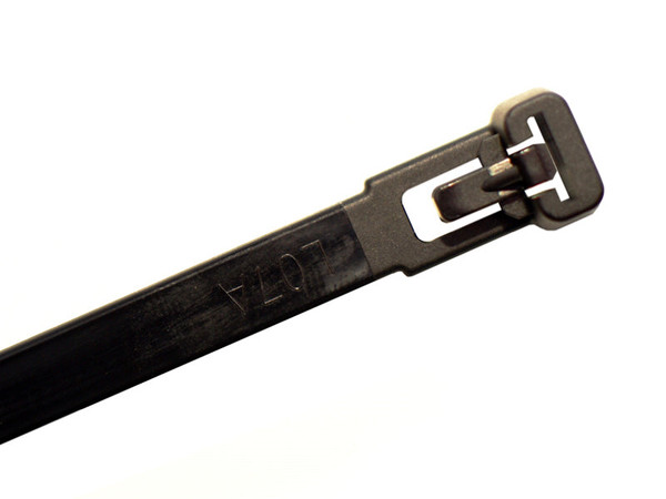 Kable Kontrol CTR800BLK 8" Black Reusable Cable Ties, 100 Pack