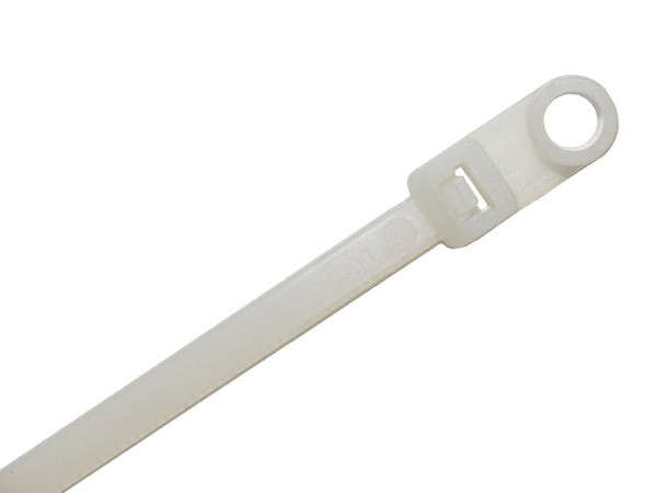 Kable Kontrol MHT11-50-NATURAL 11" Natural Mounting Hole Cable Ties, 100 Pack