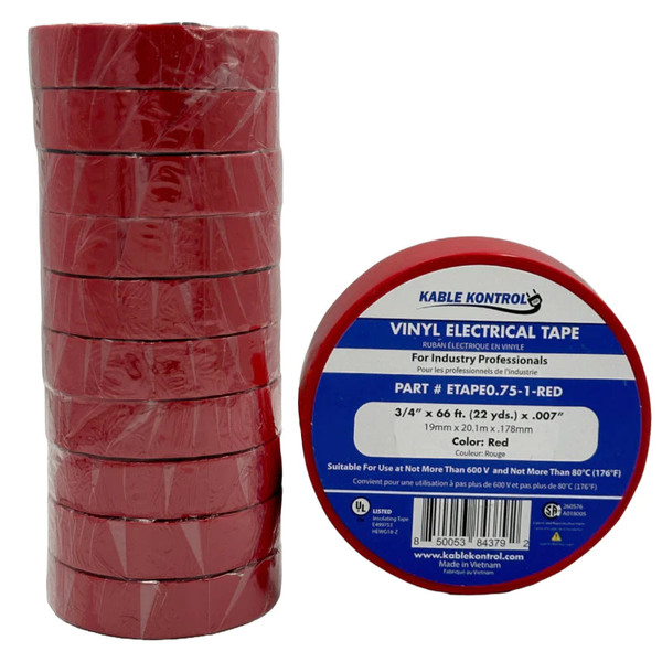 Kable Kontrol ETAPE0.75-1-RED