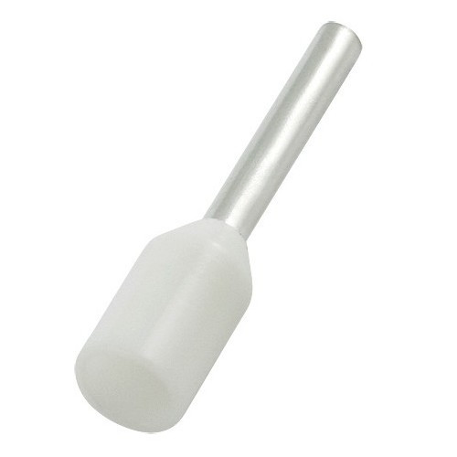 Morris 12710 22 AWG White Nylon Insulated Ferrules, 100 Pack