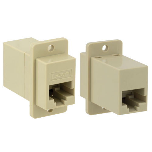 L-Com ECF5048SK-IV Cat3 Ivory Modular Coupler