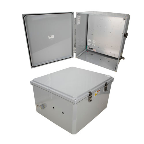 L-Com NBPC181610-100 18x16x10 Polycarbonate Weatherproof NEMA 4X Enclosure