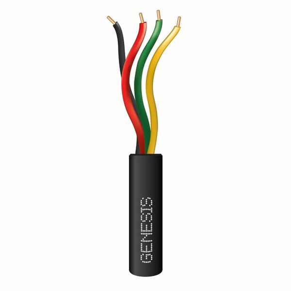 Southwire Genesis 21035808 22/4 Solid Black 500Ft Speed Bag Wire