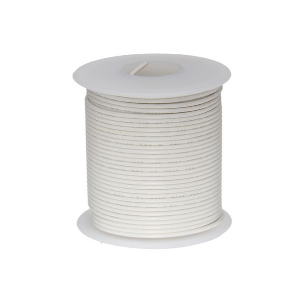 Philmore 78-22249 White 22 AWG Stranded Hook-Up Wire 100Ft