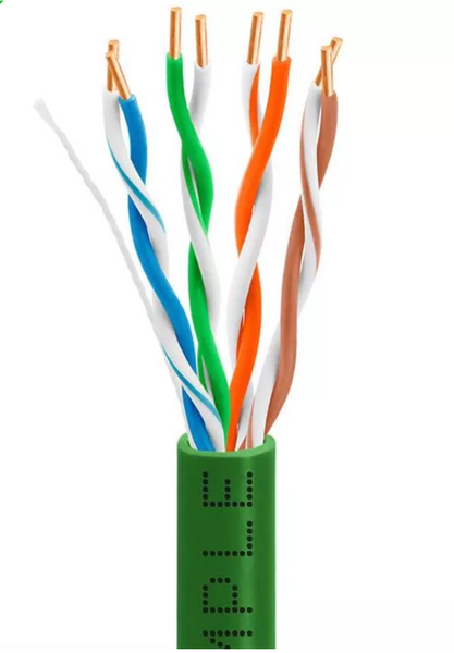 SES 1000Ft Green Cat5E Riser Ethernet Cable