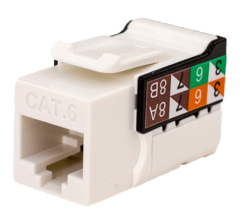 Vertical Cable 352-V2721/WH Cat6 White Keystone Jack