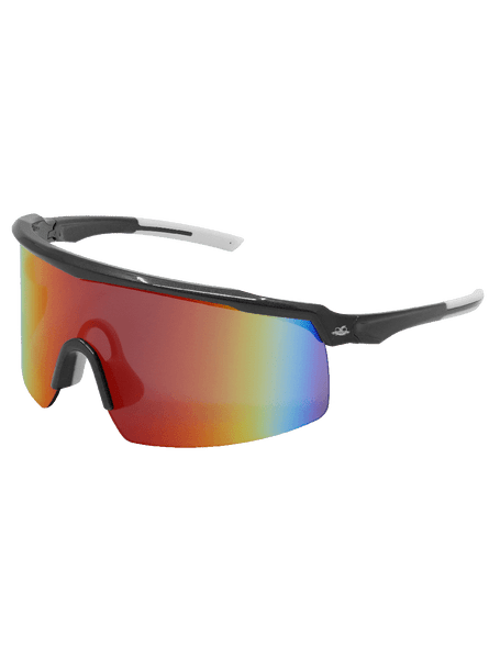 Bullhead Safety BH32910AF Whipray Red Mirror Anti-Fog Lens, Shiny Gray Frame Safety Glasses