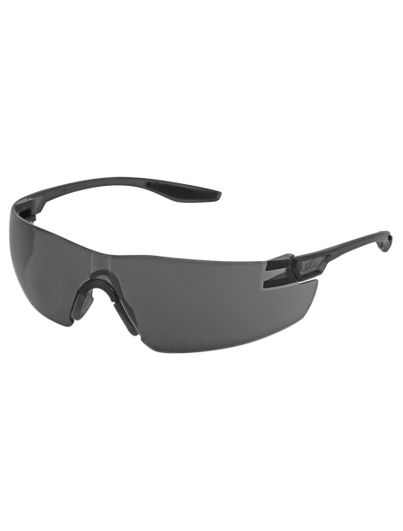 Bullhead Safety BH2833AF Discus Smoke Anti-Fog Lens, Frosted Black Frame Safety Glasses