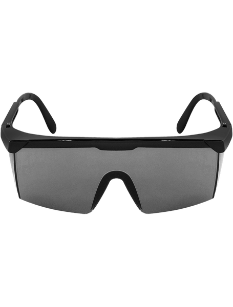 Bullhead Safety BH353 Kaku Smoke Lens, Shiny Black Frame Safety Glasses