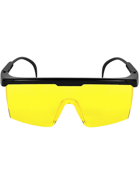 Bullhead Safety BH364 Kaku Yellow Lens, Shiny Black Frame Safety Glasses