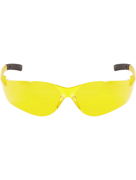 Bullhead Safety BH584 Pavon Yellow Lens, Frosted Yellow Frame Safety Glasses
