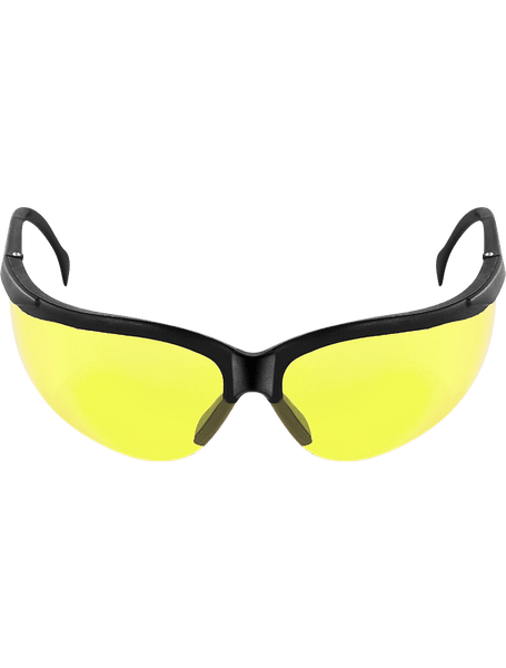 Bullhead Safety BH464 Picuda Yellow Lens, Matte Black Frame Safety Glasses