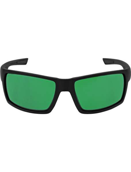 Bullhead Safety BH26619 Sawfish Green LED Blocker Lens, Matte Black Frame Safety Glasses