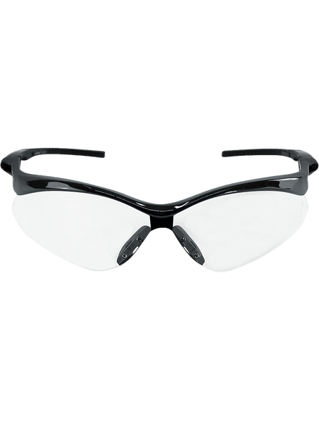 Bullhead Safety BH2251 Spearfish Clear Lens, Shiny Black Frame Safety Glasses