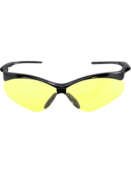 Bullhead Safety BH2254AF Spearfish Yellow Anti-Fog Lens, Shiny Black Frame Safety Glasses