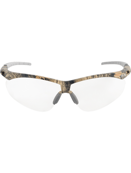 Bullhead Safety BH6101AF Stinger Clear Anti-Fog Lens, Woodland Camouflage Frame Safety Glasses