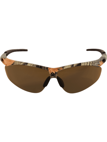 Bullhead Safety BH6108AF Stinger Brown Anti-Fog Lens, Woodland Camouflage Frame Safety Glasses