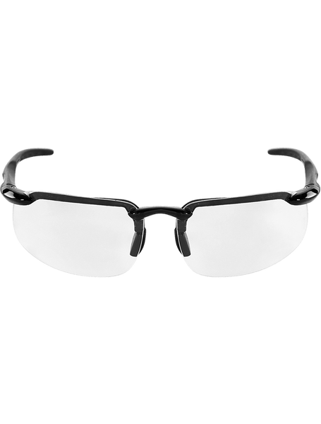 Bullhead Safety BH1031PFT Swordfish Clear Performance Fog Technology Lens, Crystal Black Safety Glasses