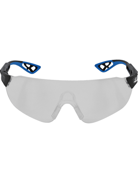Bullhead Safety BH861AF Tetra Clear Anti-Fog Lens, Matte Black Frame Safety Glasses