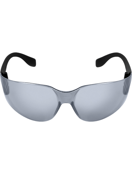 Bullhead Safety BH147 Torrent Silver Mirror Lens, Matte Black Frame Safety Glasses