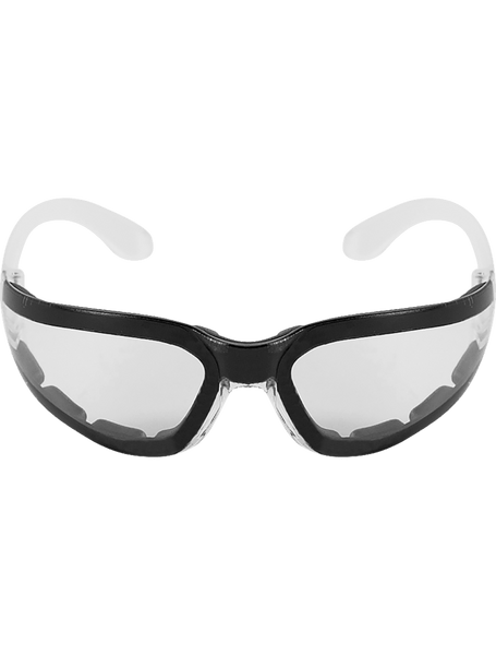 Bullhead Safety BH1151AF Torrent Foam-Lined Clear Anti-Fog Lens, Frosted Clear Frame Safety Glasses