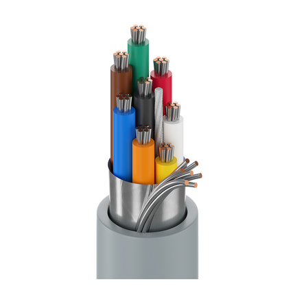 Belden 9538 060U500 24 AWG Computer EIA RS-232 Cable 500Ft Chrome UnReel