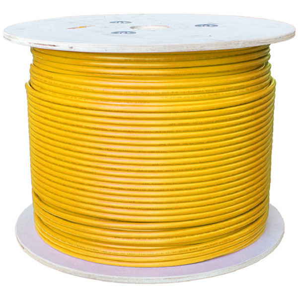 Vertical Cable 168-409/S/P/YL Cat6 Shielded Plenum 1,000Ft Yellow Spool