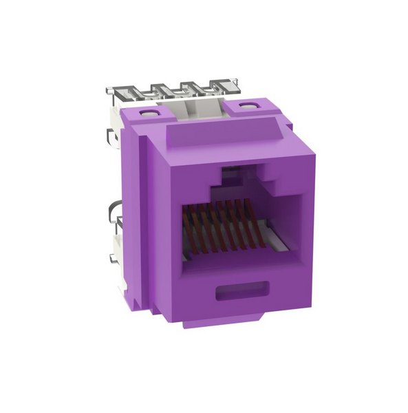 Panduit NK688MVL UTP RJ45 Cat6 Violet Punchdown Keystone Jack Module