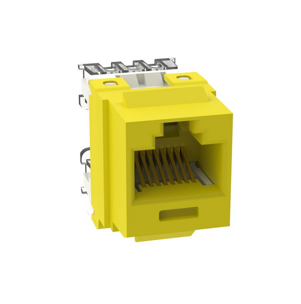 Panduit NK688MYL UTP RJ45 Cat6 Yellow Punchdown Keystone Jack Module