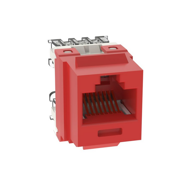 Panduit NK688MRD UTP RJ45 Cat6 Red Punchdown Keystone Jack Module
