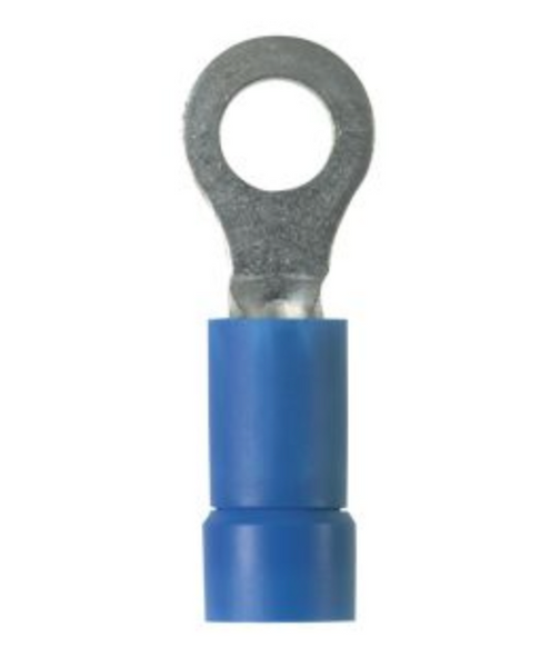 Panduit PV14-14R-C 14-16 AWG Blue Ring Terminal, 100 Pack
