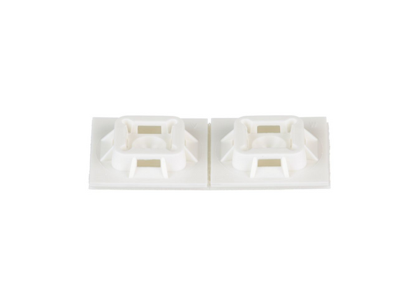 Panduit ABM100-A-C White Adhesive Cable Tie Mount, 100 Pack