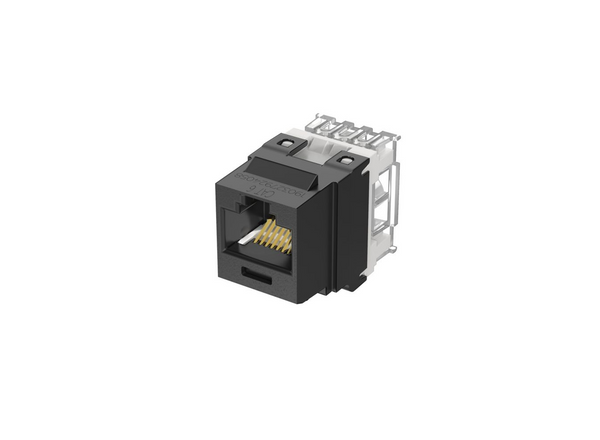 Panduit NK688MBL-Q Cat6 Black Punchdown Keystone Jack Module, 25 Pack